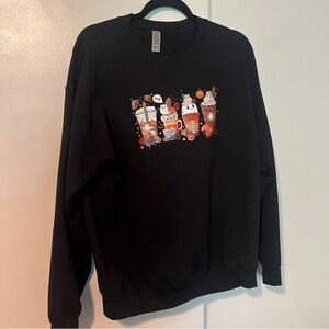 Spooky Coffee Crewneck Sweatshirt - Large